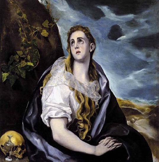 GRECO, El Mary Magdalen in Penitence